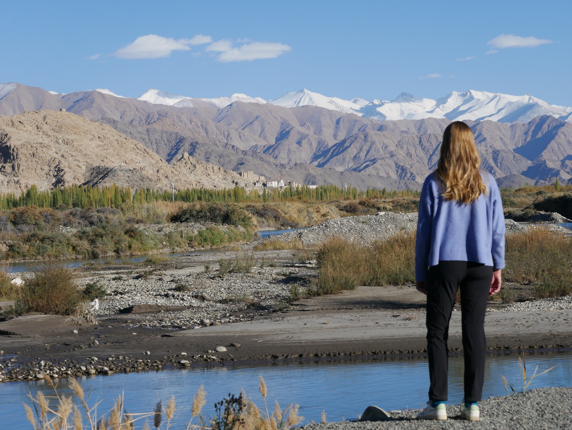 View to Shey Palace from the Camp